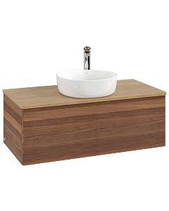 Villeroy & Boch Antao Waschtischunterschrank 1000x360x500mm L31151HM mit Beleuchtung mit Struktur FK/AP: HM/1