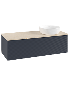 Villeroy & Boch Antao Waschtischunterschrank 1200x360x500mm L34113HG mit Beleuchtung mit Struktur FK/AP: HG/3