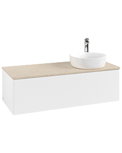 Villeroy & Boch Antao Waschtischunterschrank 1200x360x500mm L34153MT mit Beleuchtung mit Struktur FK/AP: MT/3