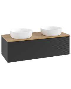 Villeroy & Boch Antao Waschtischunterschrank 1200x360x500mm L35111PD mit Beleuchtung mit Struktur FK/AP: PD/1