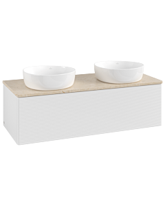 Villeroy & Boch Antao Waschtischunterschrank 1200x360x500mm L35113GF mit Beleuchtung mit Struktur FK/AP: GF/3