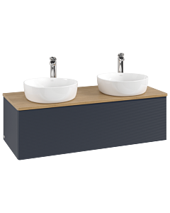 Villeroy & Boch Antao Waschtischunterschrank 1200x360x500mm L35151HG mit Beleuchtung mit Struktur FK/AP: HG/1