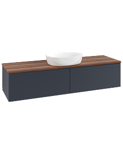 Villeroy & Boch Antao Waschtischunterschrank 1600x360x500mm L36112HG mit Beleuchtung mit Struktur FK/AP: HG/2