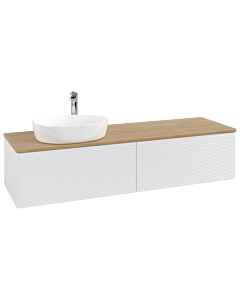 Villeroy & Boch Antao Waschtischunterschrank 1600x360x500mm L37151GF mit Beleuchtung mit Struktur FK/AP: GF/1