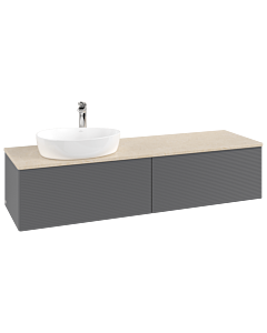 Villeroy & Boch Antao vanity unit 1600x360x500mm L37153GK with lighting with structure FK/AP: GK/3