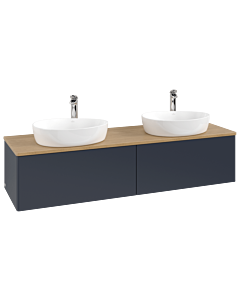 Villeroy & Boch Antao Waschtischunterschrank 1600x360x500mm L39051HG mit Beleuchtung FK/AP: HG/1