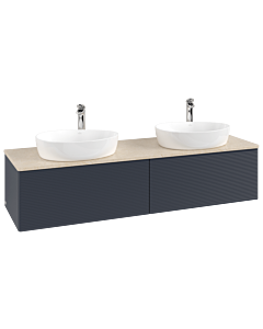 Villeroy & Boch Antao meuble sous vasque 1600x360x500mm L39153HG avec éclairage avec structure FK/AP: HG/3