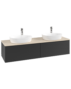 Villeroy & Boch Antao Waschtischunterschrank 1600x360x500mm L39153PD mit Beleuchtung mit Struktur FK/AP: PD/3