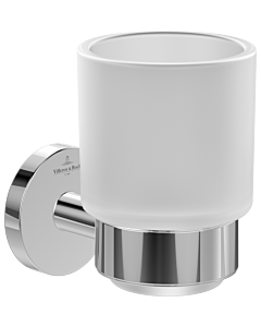 Villeroy und Boch Elements Tender glass holder TVA15101800061 74x96x100mm, frosted glass, chrome