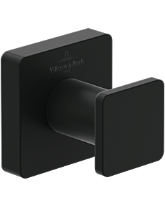Villeroy und Boch Elements Striking towel hook TVA152011000K5 matt black, 45x45x44mm