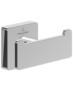 Villeroy und Boch Elements Striking double towel hook TVA15201200061 chrome, 80x44x45mm