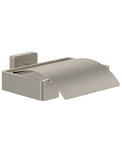 Villeroy und Boch Elements Striking Toilettenpapierhalter TVA15201300064 131x45x115mm, mit Deckel, brushed nickel black