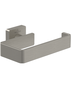 Villeroy und Boch Elements Striking Toilettenpapierhalter TVA15201400064 135x45x93mm, ohne Deckel, brushed nickel black