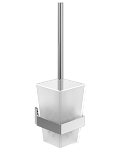 Villeroy und Boch Elements Striking Toilettenbürstengarnitur TVA15201700061 94x340x118mm, Glas satiniert, mit WC-Bürste, chrom