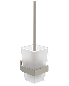 Villeroy und Boch Elements Striking toilet brush set TVA15201700064 94x340x118mm, frosted glass, with WC brush, brushed nickel black