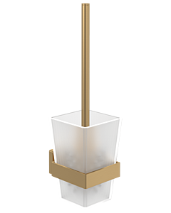 Villeroy und Boch Elements Striking Toilettenbürstengarnitur TVA15201700076 94x340x118mm, Glas satiniert, mit WC-Bürste, brushed gold