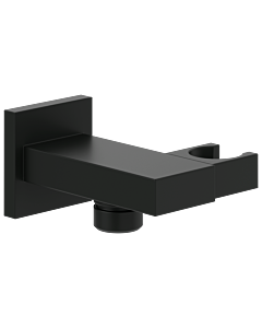 Villeroy & Boch Universal Showers support de douchette TVC000463000K5 carré, montage mural, noir mat