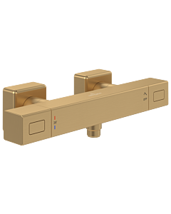 Villeroy & Boch Universal robinets &amp; Raccords thermostat de douche TVS00001800076 carré, montage mural, or brossé
