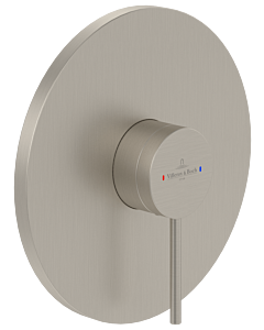 Villeroy und Boch Loop + Friends final assembly set TVS10635211364 concealed single lever shower fitting, wall mounting, brushed nickel black