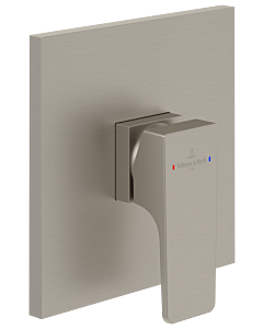 Villeroy und Boch Architectura Square final assembly set TVS12500200064 concealed fitting, wall mounting, brushed nickel black