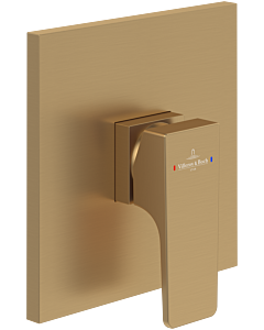 Villeroy und Boch Architectura Square final assembly set TVS12500200076 concealed fitting, wall mounting, brushed gold