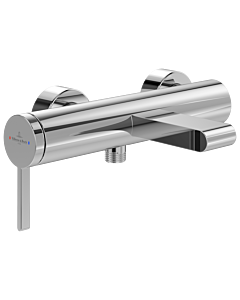 Villeroy und Boch Dawn single-lever bathtub faucet TVT10650115161 with diverter, backflow protection, wall mounting, chrome