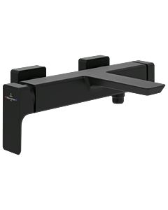 Villeroy und Boch Subway 3. 1930 TVT112002000K5 mitigeur bain/douche avec inverseur, protection anti-retour, montage mural, noir mat