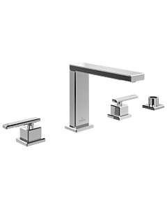 Villeroy und Boch Mettlach mitigeur bain/douche 4 trous TVT12600200061 montage sur pied, chromé