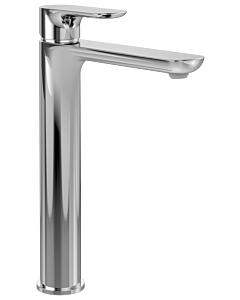 Villeroy und Boch O.novo Einhebel-Waschtischarmatur TVW10410511061 erhöht, mit Push-Open-Ablaufgarnitur, chrom