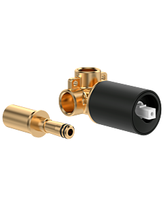 Villeroy und Boch Loop + Friends Universal élément encastrable TVW10611B150K5 pour mitigeur encastré, noir mat