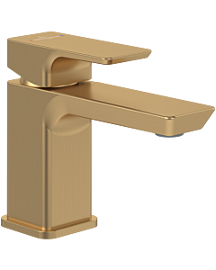 Villeroy und Boch Subway 3.0 Einhebel-Waschtischarmatur TVW11200100176 ohne Ablaufgarnitur, brushed gold