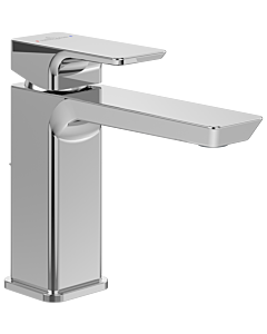 Villeroy und Boch Subway 3.0 Einhebel-Waschtischarmatur TVW11200200061 mit Zugstangen-Ablaufgarnitur, chrom