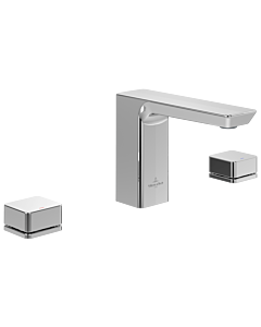Villeroy und Boch Subway 3. 1930 mitigeur lavabo à trois trous TVW11200500061 sortie fixe, sans garniture de vidange , chromé