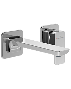 Villeroy und Boch Subway 3. 1930 mitigeur lavabo 2 trous TVW11200700061 bec fixe, sans garniture de vidange , montage mural, chromé