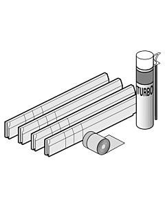 Villeroy & Boch installation set U91411000 for shower tray, chrome-plated, 900 x 800 - 1000 x 1000