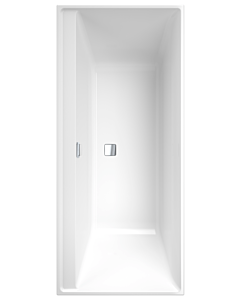 Villeroy und Boch Collaro Rechteck-Badewanne UBA170COR2DV-01 170x75cm, Einbauausführung Chrome, Wannenfarbe weiß alpin