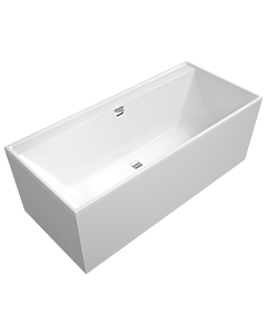 Villeroy und Boch Collaro Rechteck-Badewanne UBA180COR2DV-01 180x80cm, Einbauausführung Chrome, Wannenfarbe weiß alpin