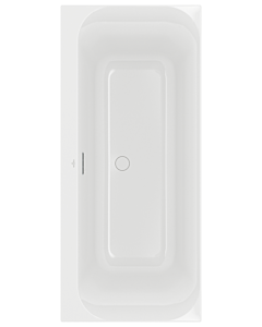 Villeroy und Boch Loop & friends Eck-Badewanne Duo UBA180LSF2V-01 180x80cm, eckige Innenform, weiß