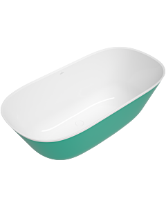 Villeroy und Boch Theano Badewanne Q155ANH7F2BCV01 155x75cm, freistehend, Schürze Colour on Demand, weiß