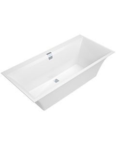 Villeroy & Boch Squaro Edge 12 Badewanne UBQ160SQE2DV01, 160 x 75 cm, Quaryl, weiss