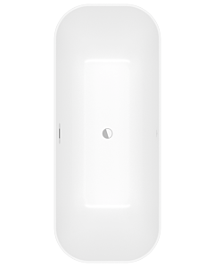 Villeroy und Boch Finion Rechteck-Freistehwanne 177FIN7A1BCV2RW 170 x 70 cm, Design-Ring, Schürze Colour on Demand, stone white, chrom