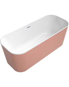 Villeroy & Boch Finion freistehende Badewanne 177FIN7N1BCV401 170x70cm, Wasserzulauf, Schürze Colour on Demand, weiß, chrom