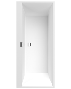 Villeroy und Boch Squaro Edge 12 baignoire rectangulaire UBQ180SQE2DV-RW 180 x 80 cm, blanc pierre, drain au milieu