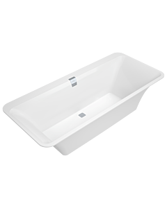 Villeroy und Boch Squaro Edge 12 Oval bathtub UBQ180SQE7DV-RW 180x80cm, central drain, stone white