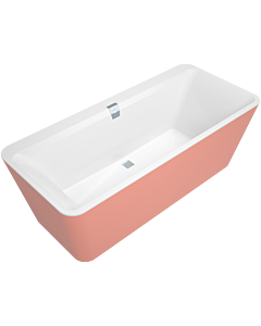 Villeroy und Boch Squaro Edge 12 Oval baignoire Q180SQE7PDBCV01 180x80cm, blanc , centre, pose libre, tablier Color on Demand