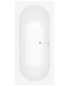 Villeroy und Boch rectangular bathtub UBQ199OBE2V-RW 190 x 90 cm, central drain, stone white