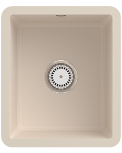 Villeroy und Boch avec garniture de vidage sous plan 332401FU avec garniture de vidage et fonctionnement manuel, Ivoire