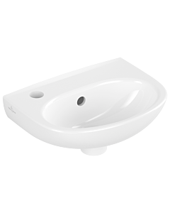 Villeroy und Boch O.novo Waschtisch 43403LR1 36x27,5cm, oval, ohne Überlauf, Hahnloch rechts durchgestochen, weiß C-plus