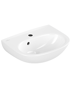 Villeroy und Boch O.novo Waschtisch 43404501 45x36cm, oval, Hahnloch mit Überlauf, weiß