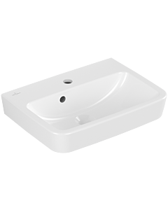Villeroy und Boch O.novo hand washbasin 434450T2 50x37cm, square, with tap hole, with overflow, white AntiBac C-plus